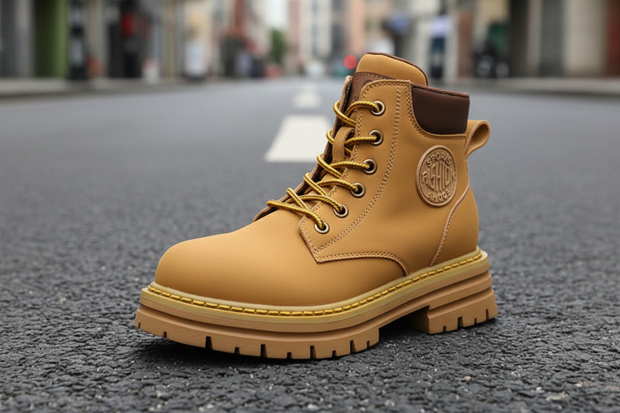 Women Genuine Leather Martin Boots Platform Ankle Booties - Image 5
