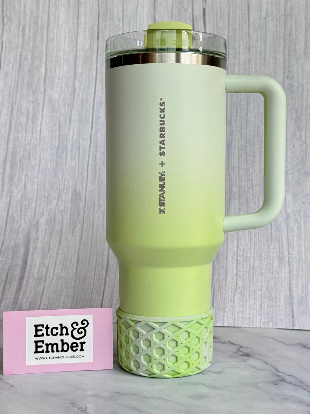 LIME OMBRE Waffle Boot