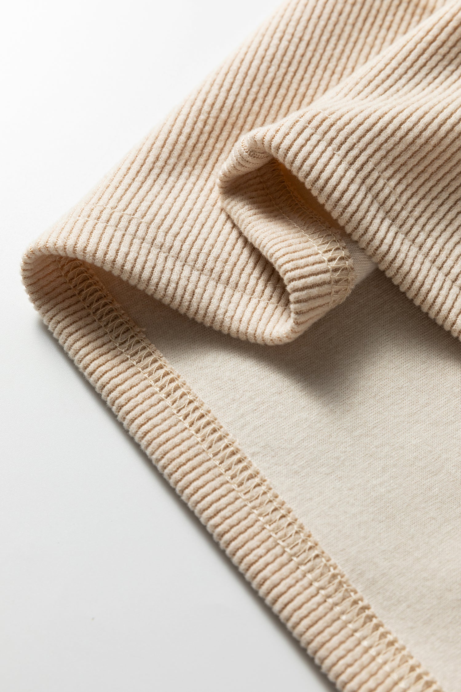 Dark Khaki Thermal Textured Leopard Drawstring Baggy Hoodie