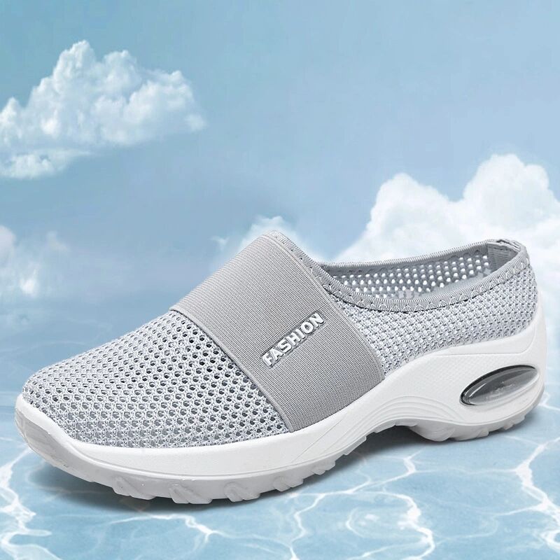 Breathable Mesh Half Support Women's Casual Shoes