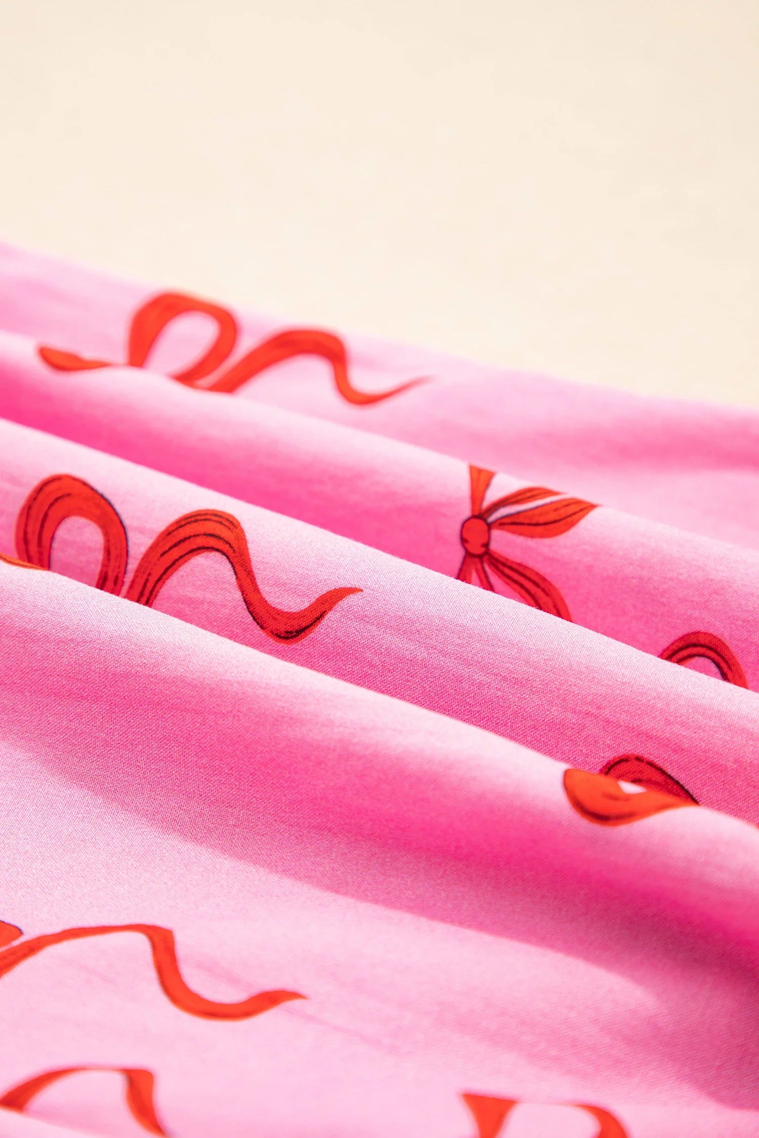 Bow Stripe Patchwork Elastic Waist Lace Trim Shorts