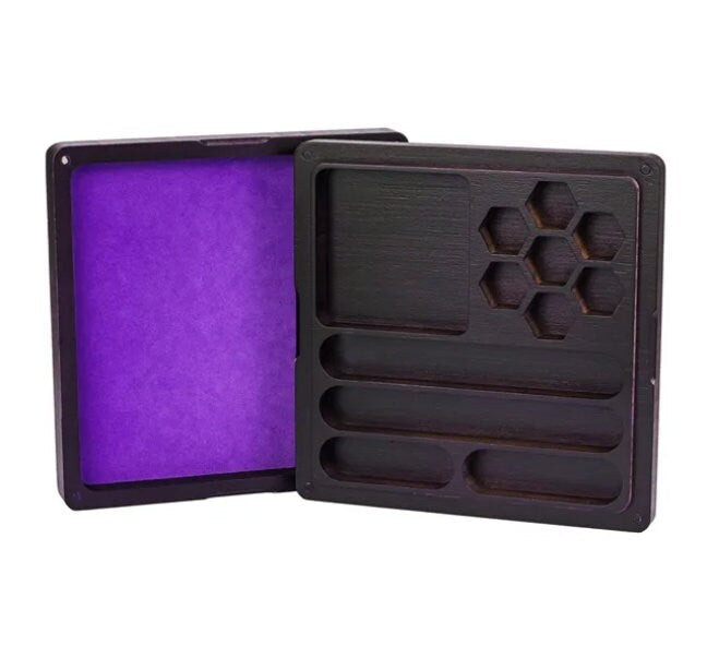 2-in-1 Wooden Dice Vault & Tray