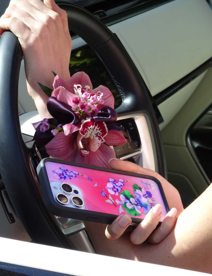 Butterfly Dreams Protective iPhone Case in Pink Pastel Florals - Image 38