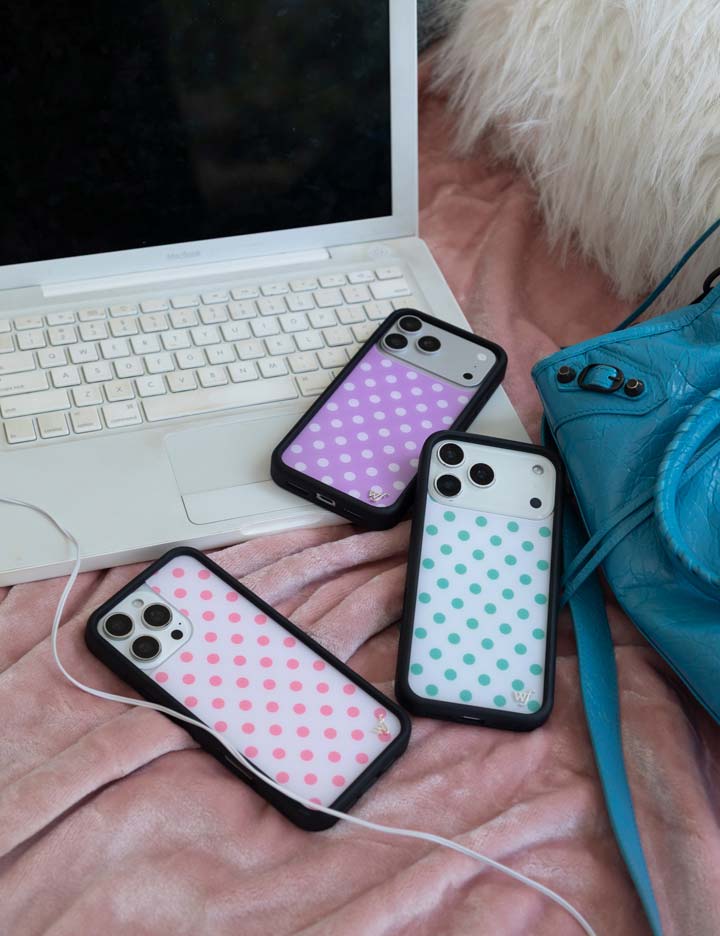 Polka Dot | Lavender and White iPhone Case