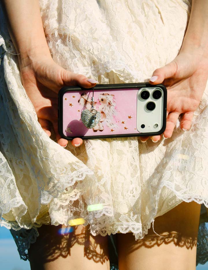 Pony Dreams iPhone Case with Soft Pink Starry Design - Image 45