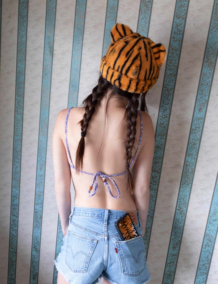 Rawr Tiger Print iPhone Case with Protective Black Bumper - Image 38
