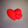 Red Hearts Silicone Tumbler Magnet