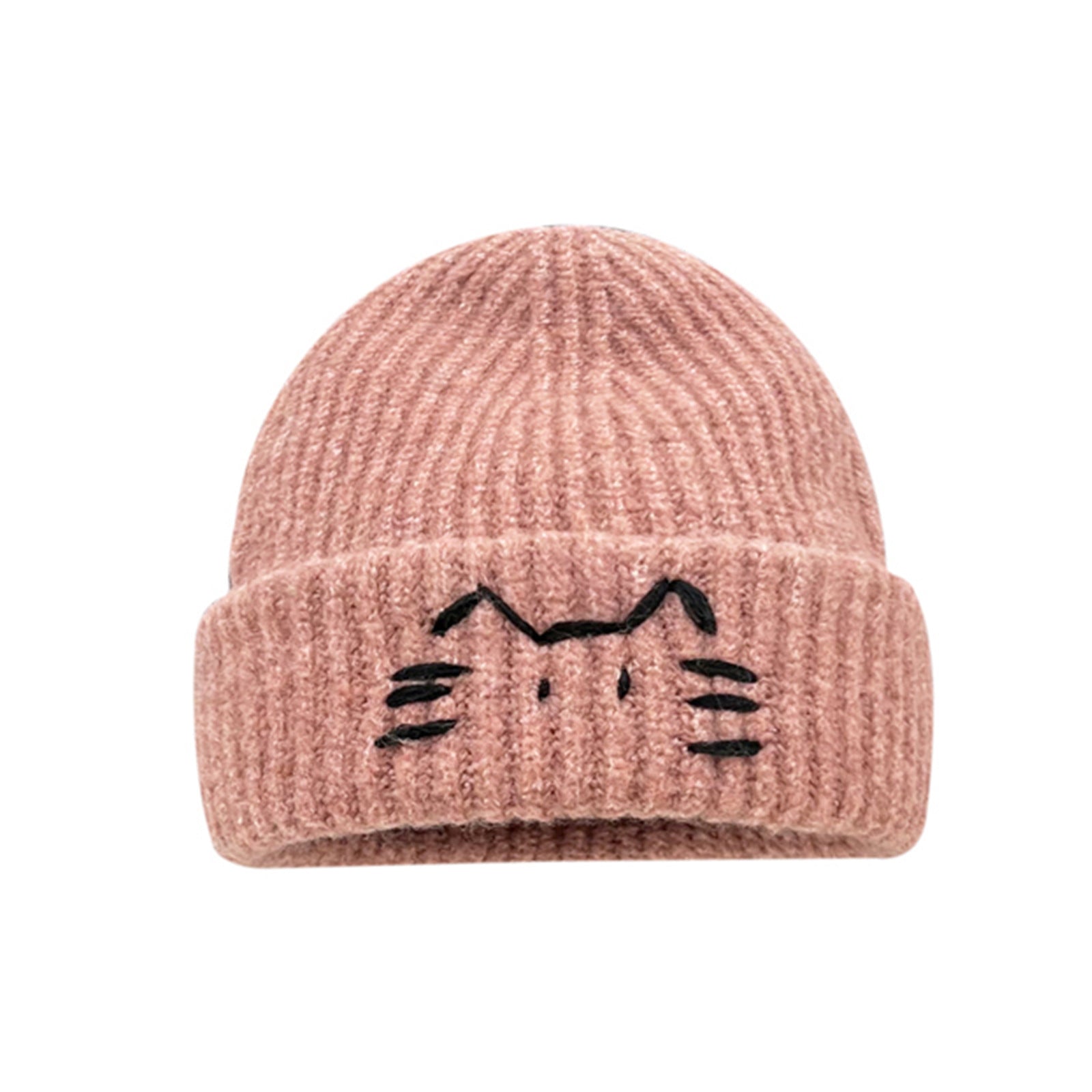 Women's Cute Cat Line Knitted Beanie Hat