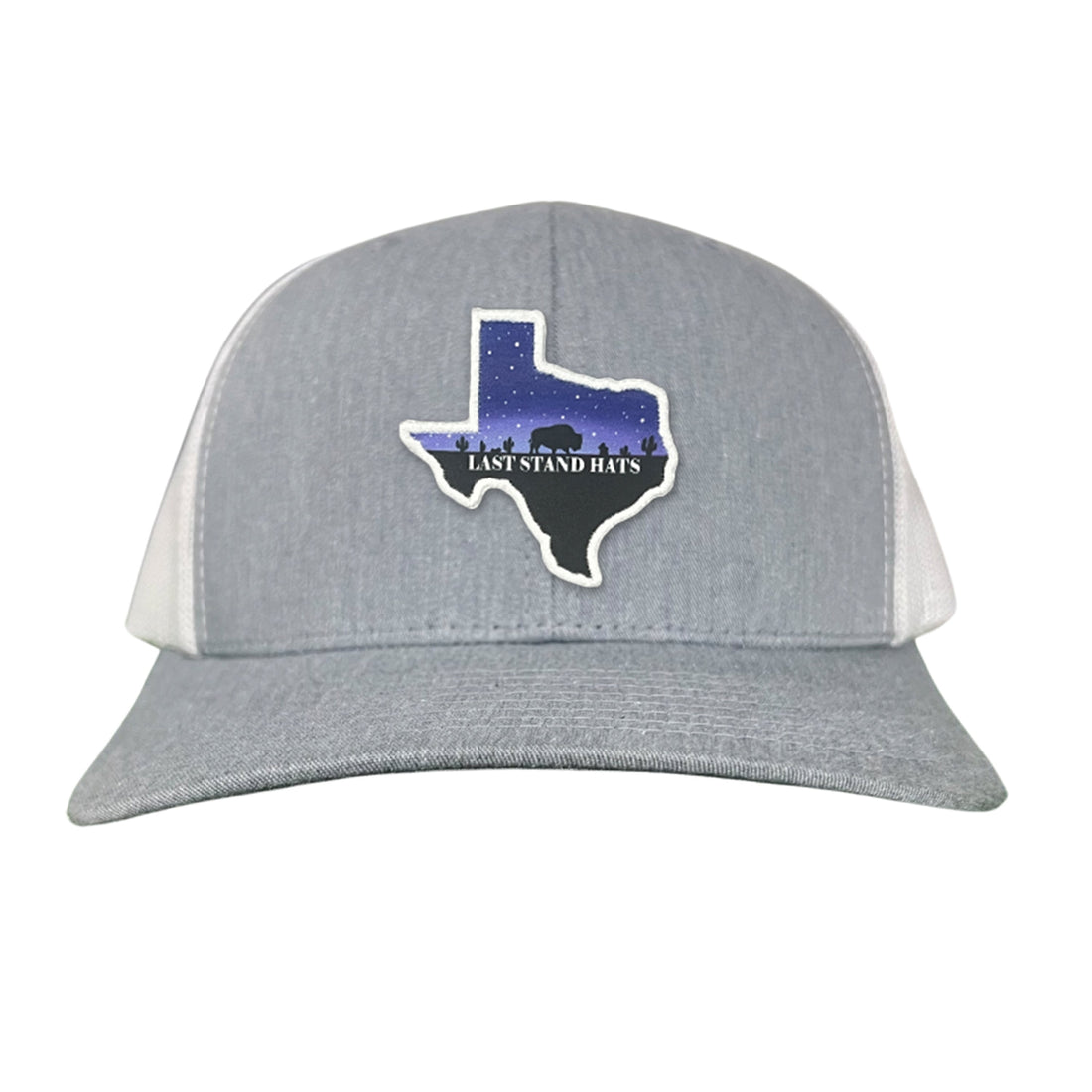 Texas Night Sky Bison American Flag Adjustable Cotton Hat