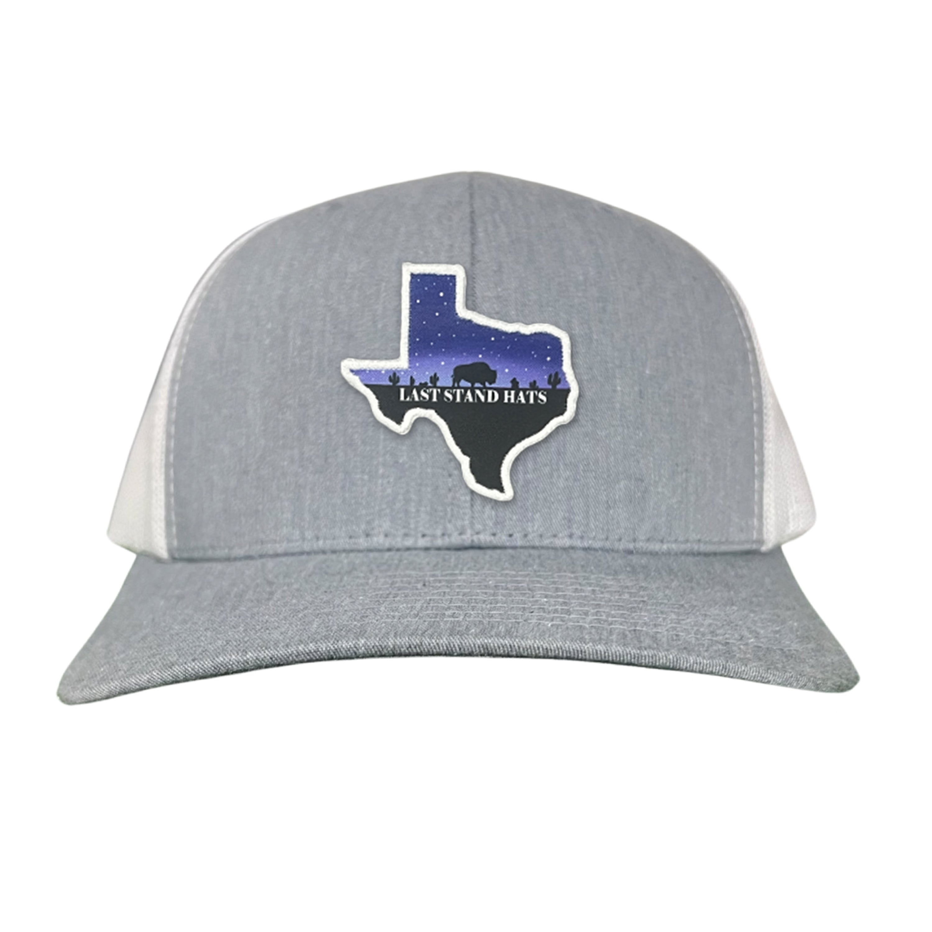 Texas Night Sky Bison American Flag Adjustable Cotton Hat
