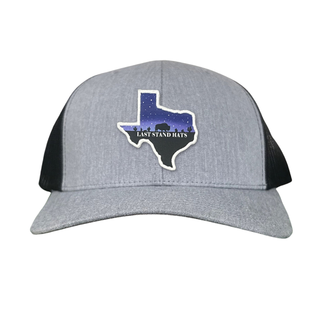 Texas Night Sky Bison American Flag Adjustable Cotton Hat