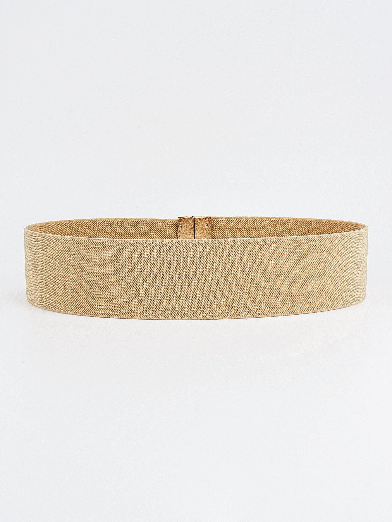 Alloy Buckle Elastic Belt - Stretch Waist Belt Women