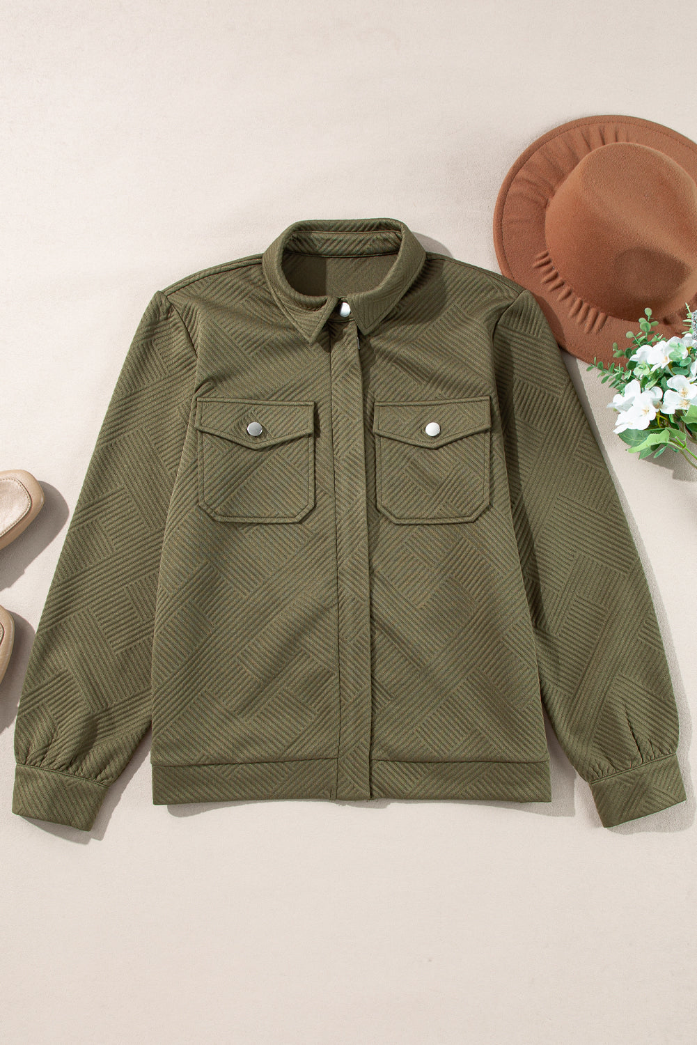Remi Zip Up Flap Shirt