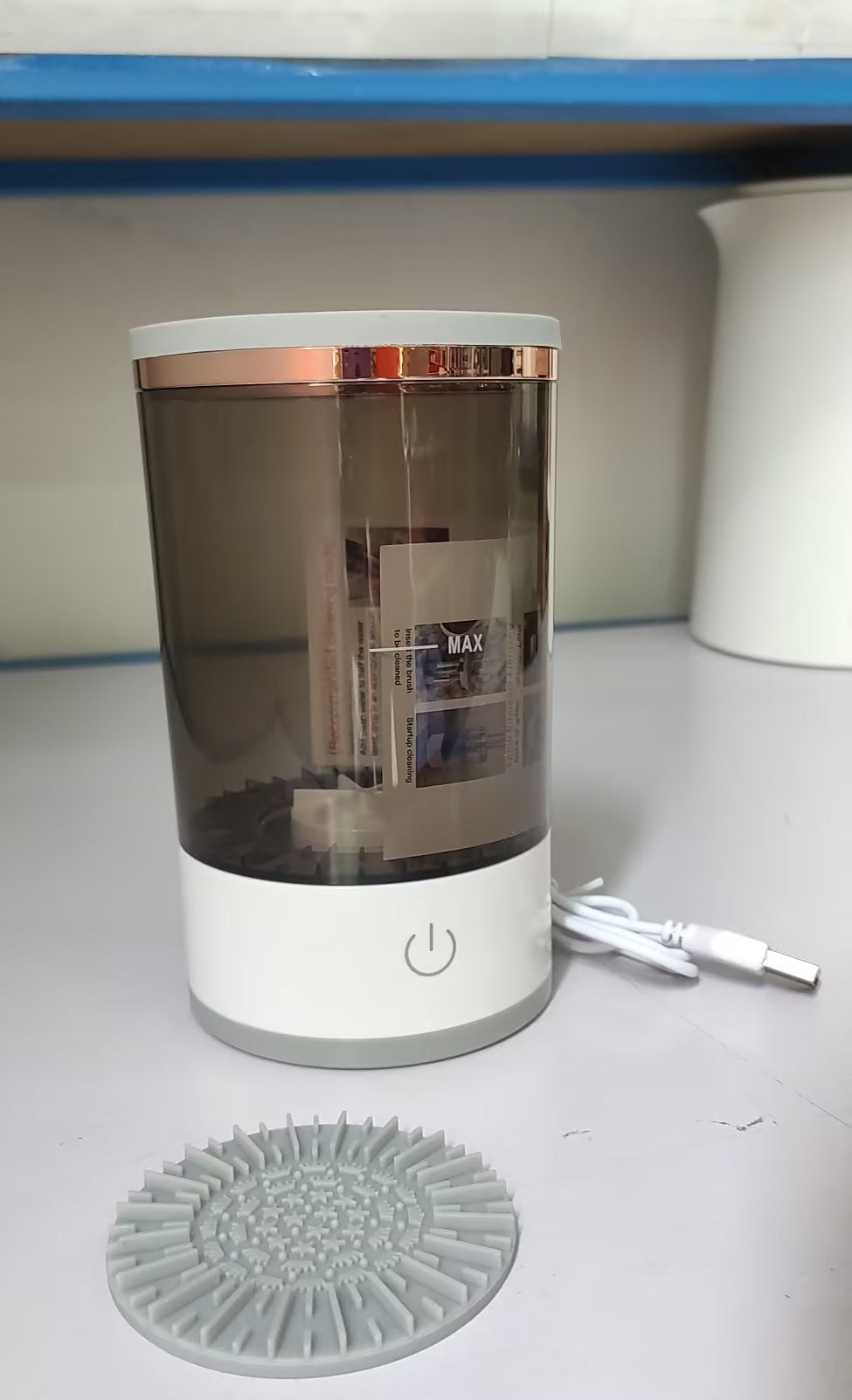 Portable Electric Makeup Brush Cleaner Machine - USB Rechargeable
