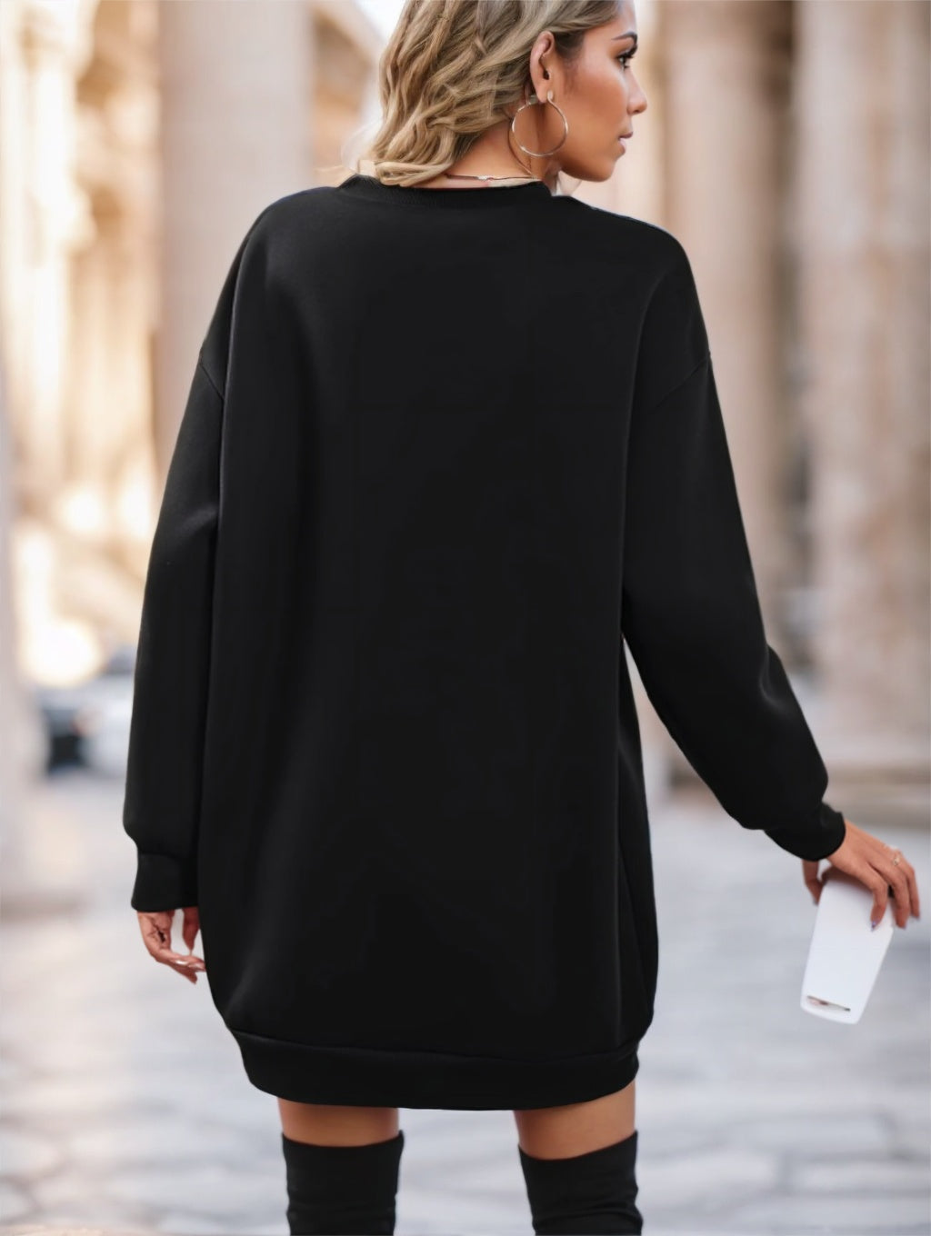Women's Slim Fit Knee-Length Woven Dress