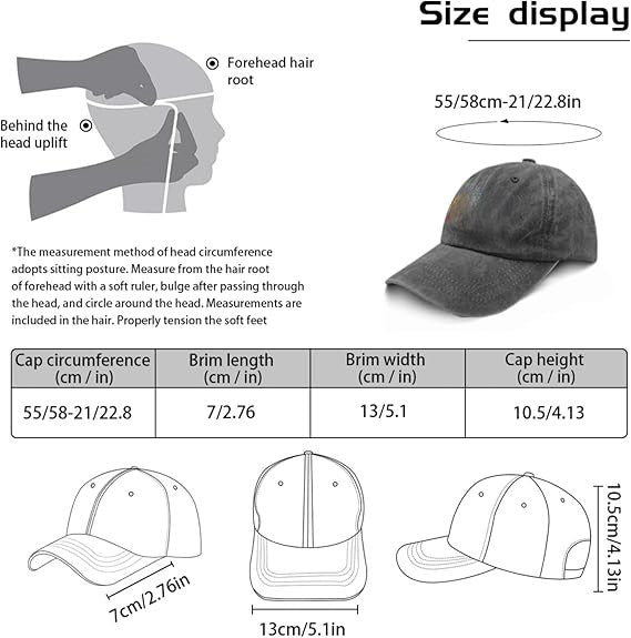 1955 Birthday Washed Black Baseball Cap