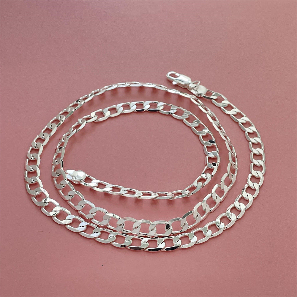 Silver-plated NK Chain Mens Cuban-link Chain 11 Link Design