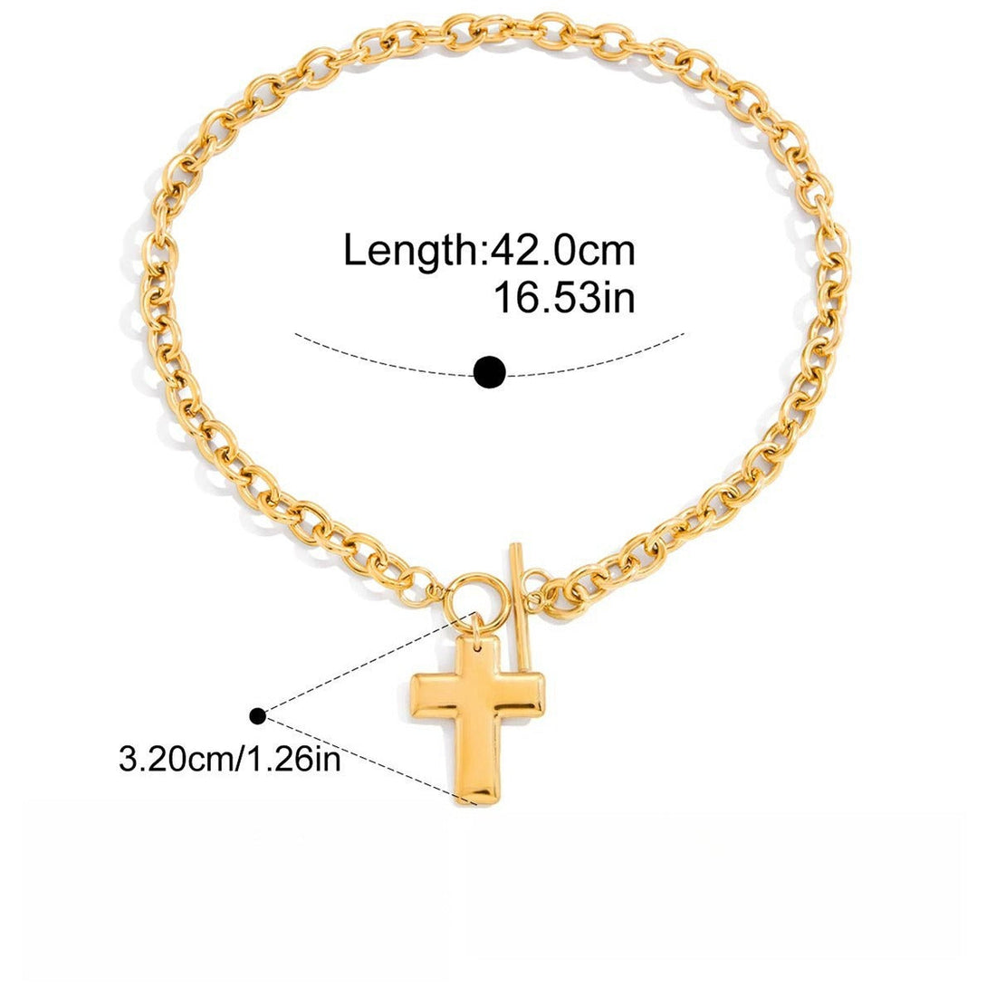 Sophisticated 18K Gold Pearl Sweater Chain Necklace