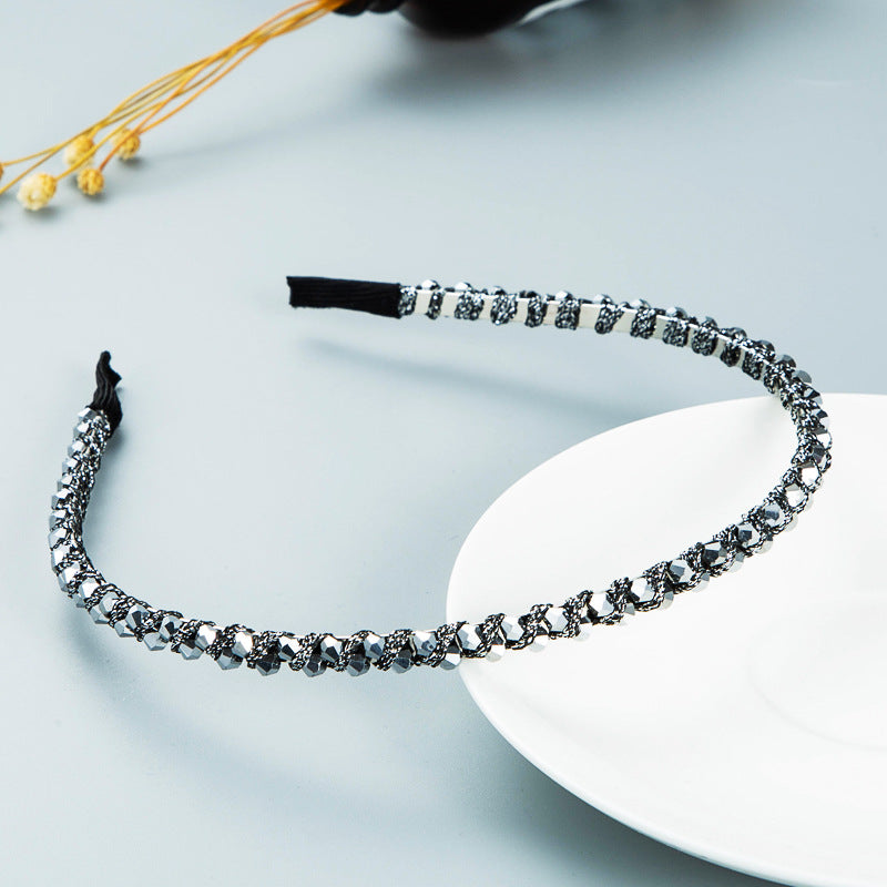 Winding String Crystal Headband - Super Flash Hair Accessory - Image 3