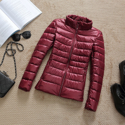 Women's Ultra-Lightweight Slim Fit Hooded Puffer Jacket - Image 15