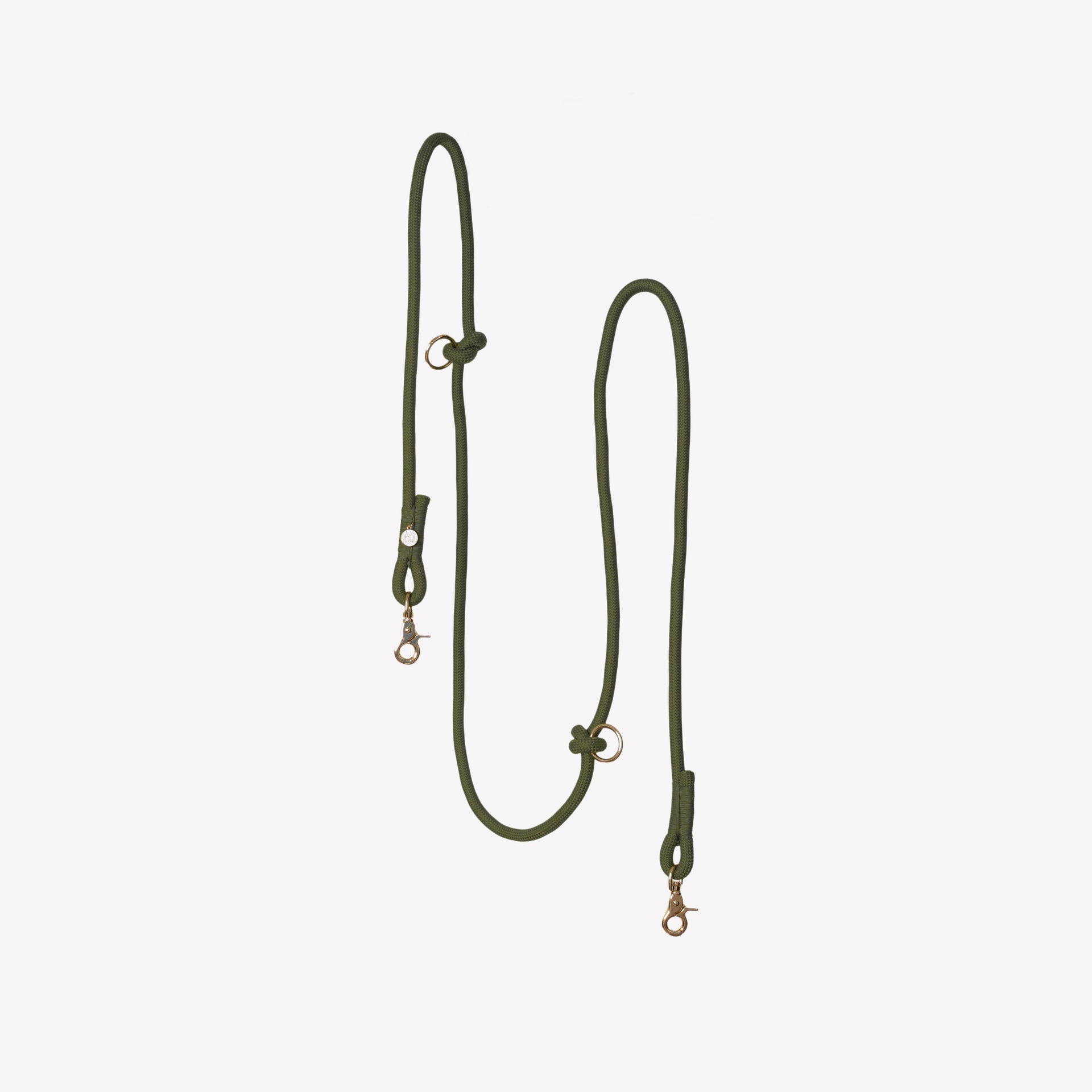 'Moss Green' - Hands Free Braided Leash
