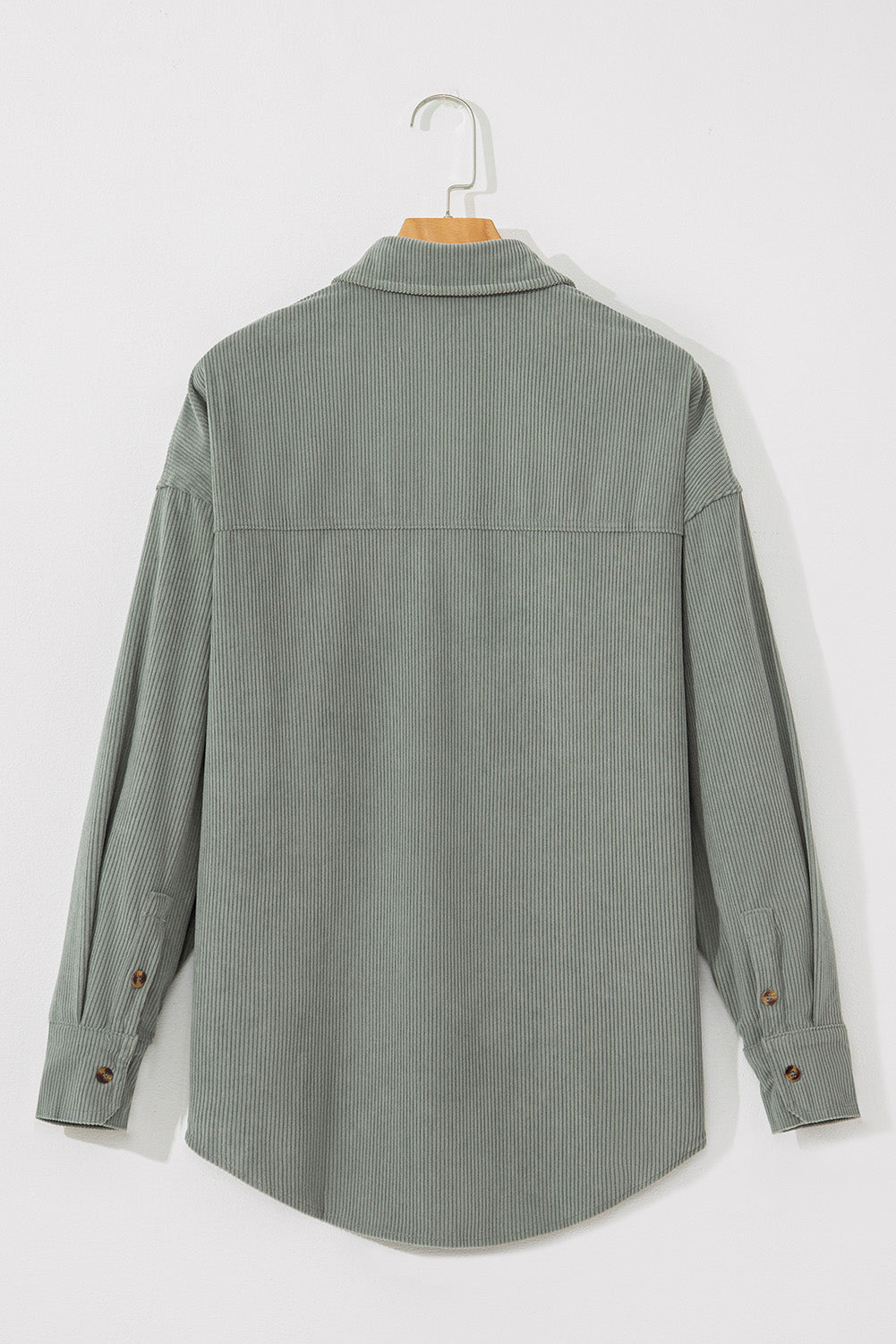 Pink Corduroy Button Pocket Shirt