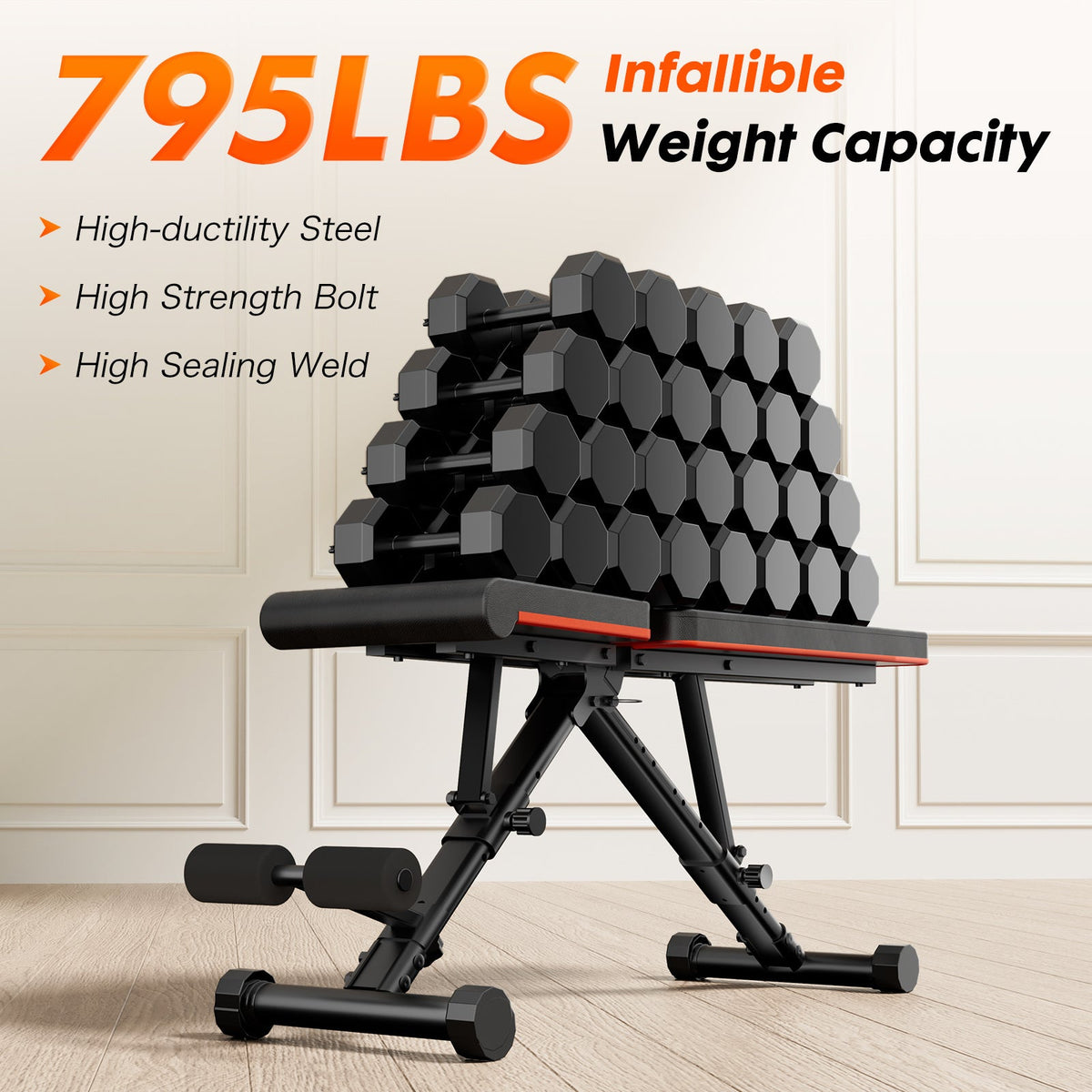 Adjustable Fitness Bench for Home Gyms