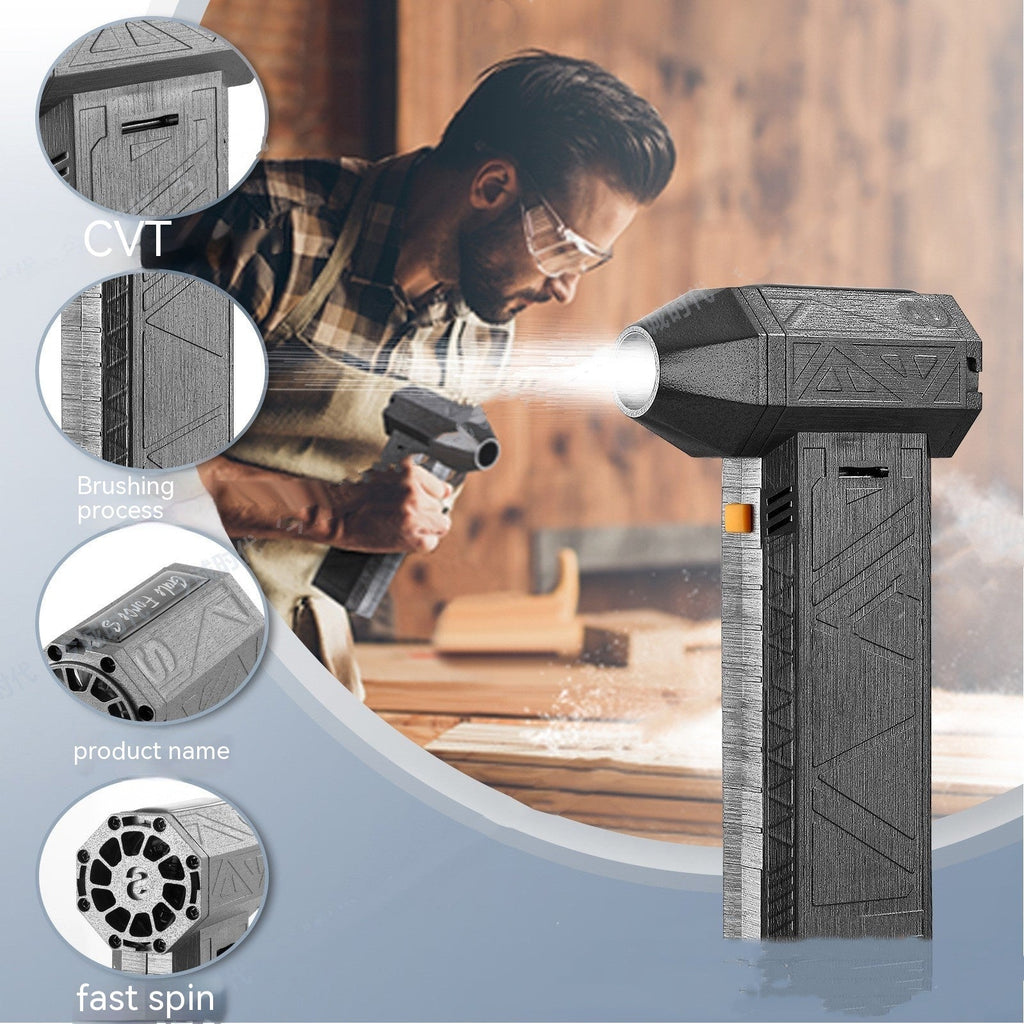 Perfecsy cordless high-power jet fan air duster with brushless motor in a compact handheld design.
