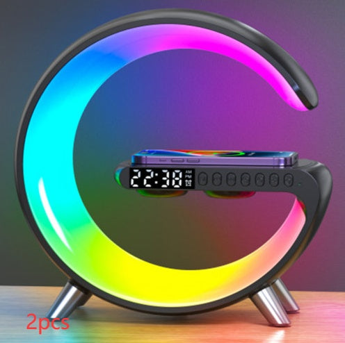 G-Shaped LED Intelligent Lamp with Wireless Charger & Bluetooth Speaker