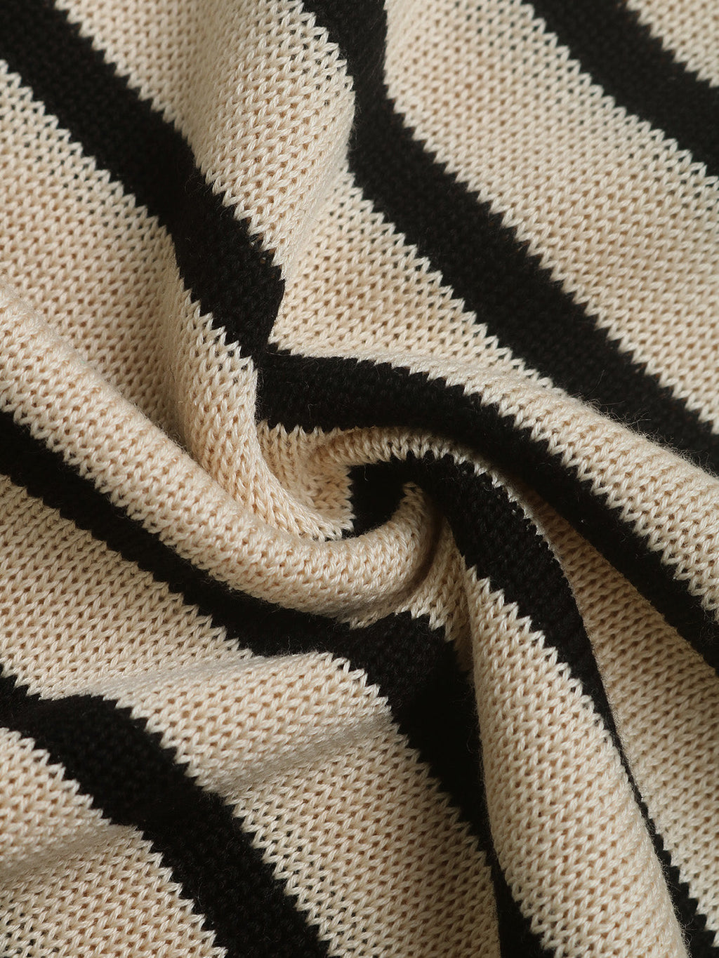 Women's Striped Knit Sweater with Decorative Shoulder Buttons - Image 4