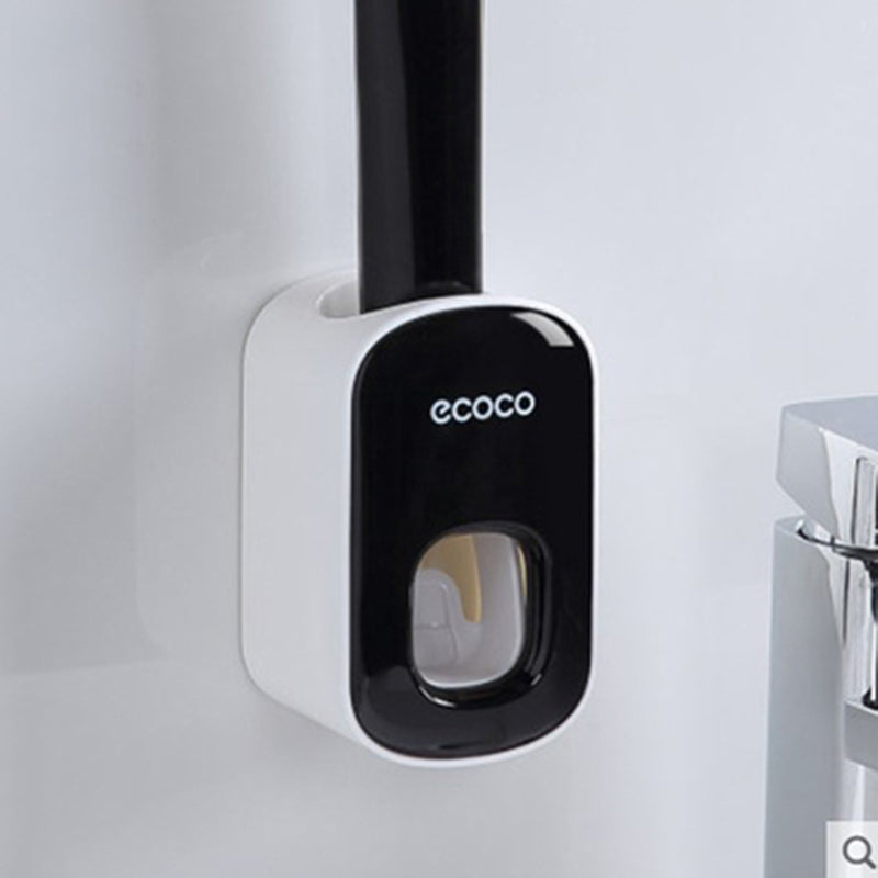 Modern Wall Mounted Automatic Toothpaste Dispenser & Storage Set