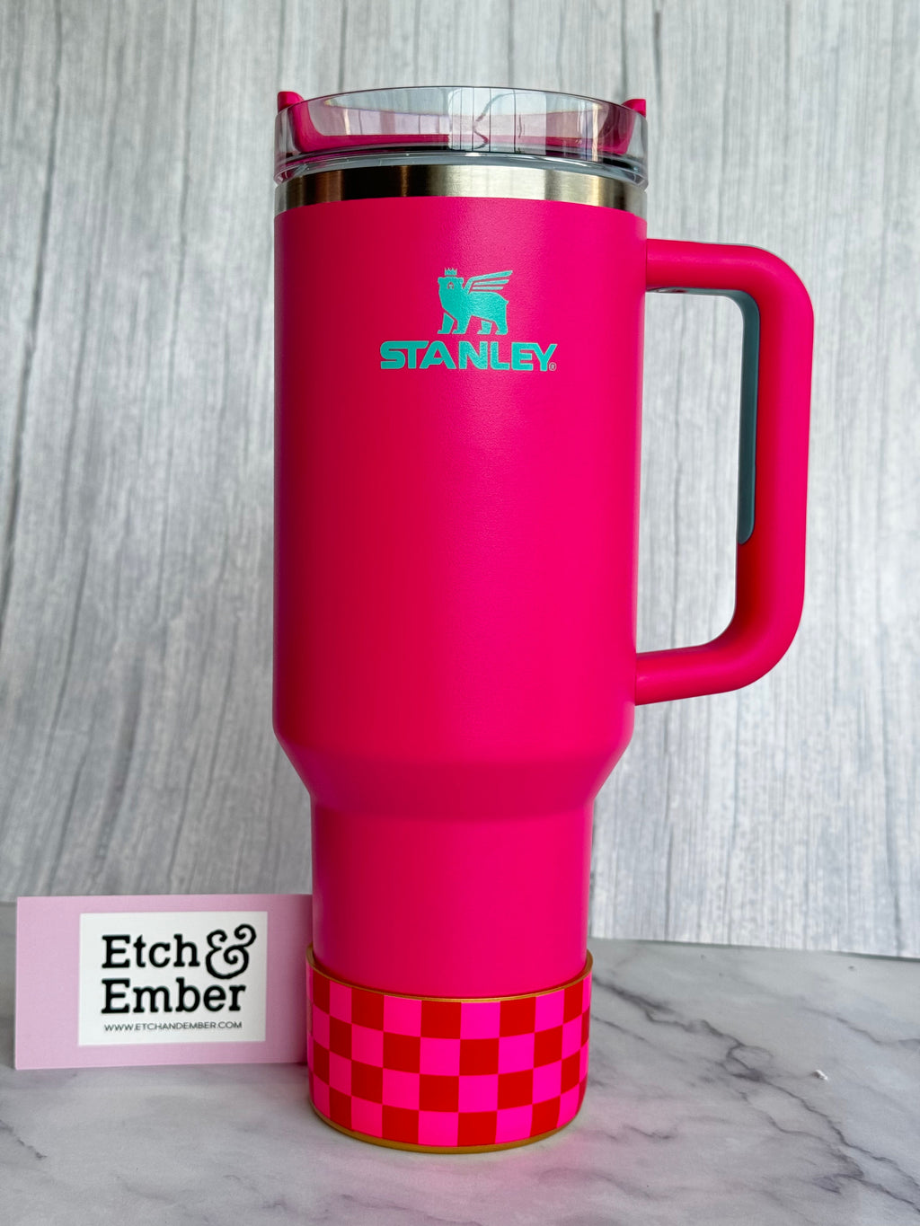 Red & Pink Checkers  Boot