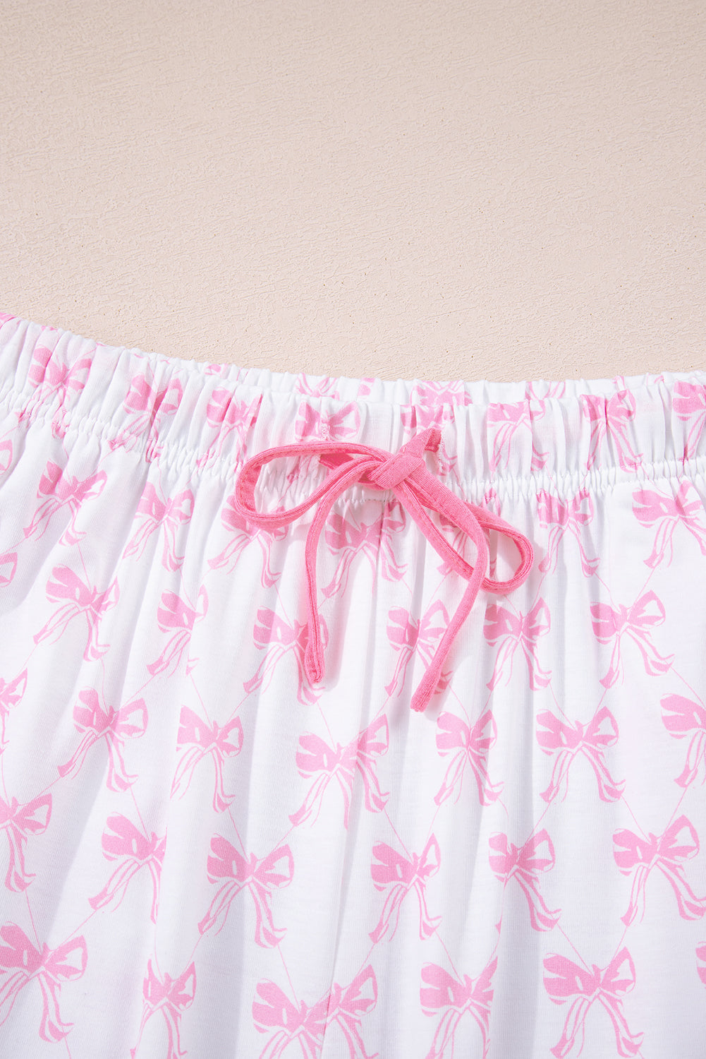Bow Tie Shirt and Pants Pajama Set