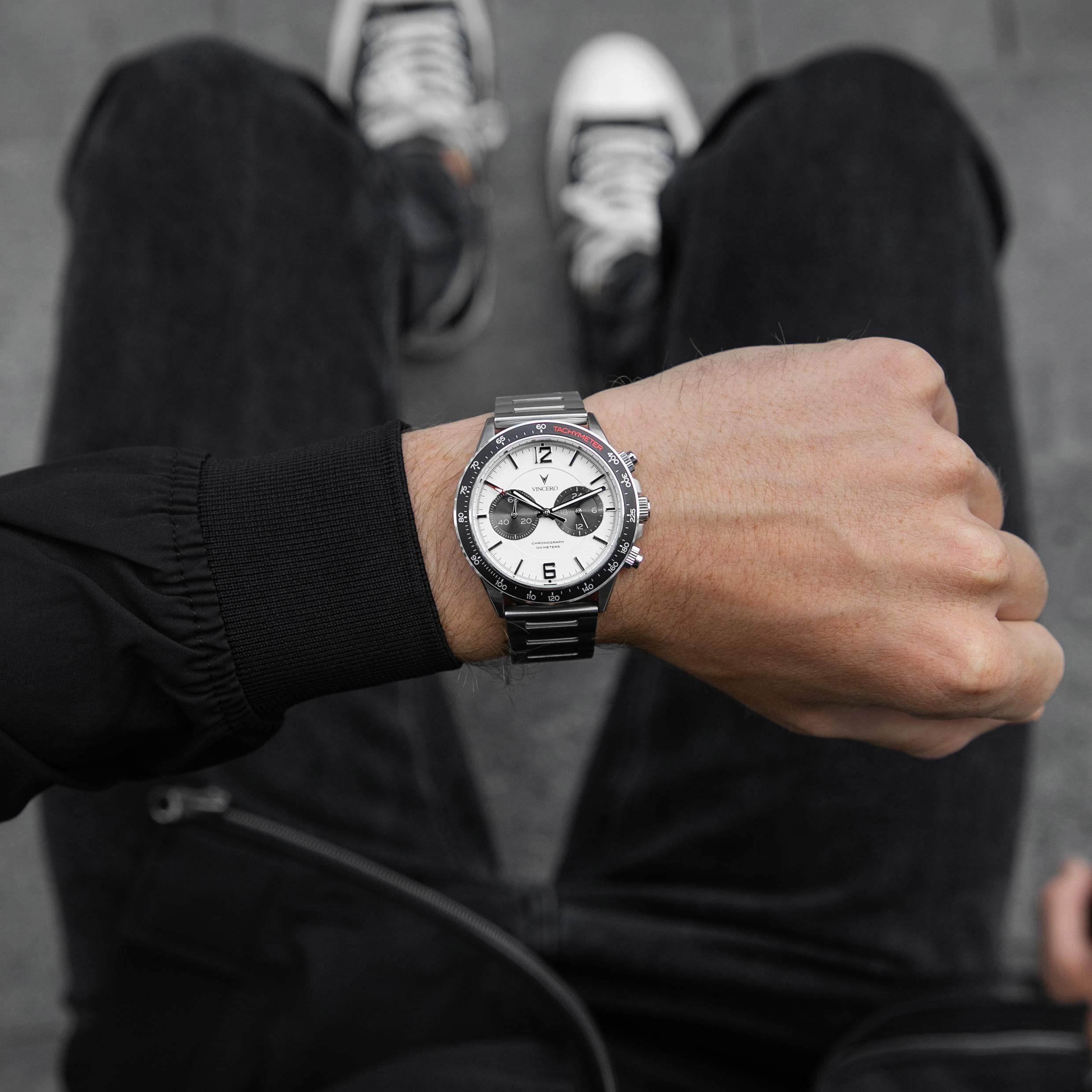 The Apex Panda Watch - 42mm Chronograph Wristwatch