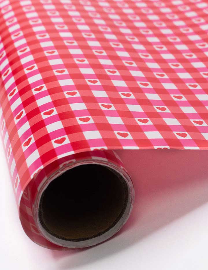 Oh Deer and Red Gingham Hearts Gift Wrap Set - Image 7
