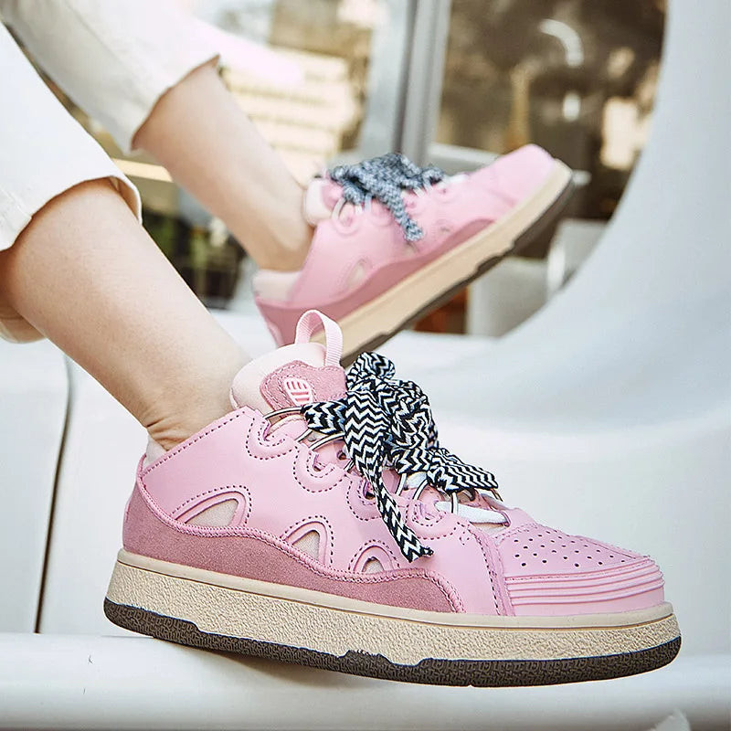 Women's Leopard Print & Zebra Platform Fashion Sneakers - Image 6