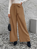 Perfee Tied High Waist Wide Leg Pants | Polyester