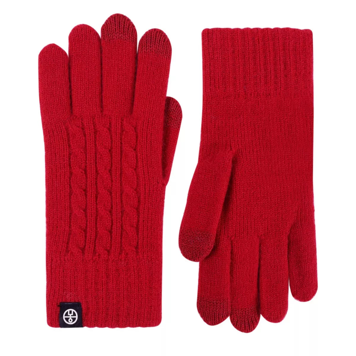 Cable Knit Touchscreen Gloves