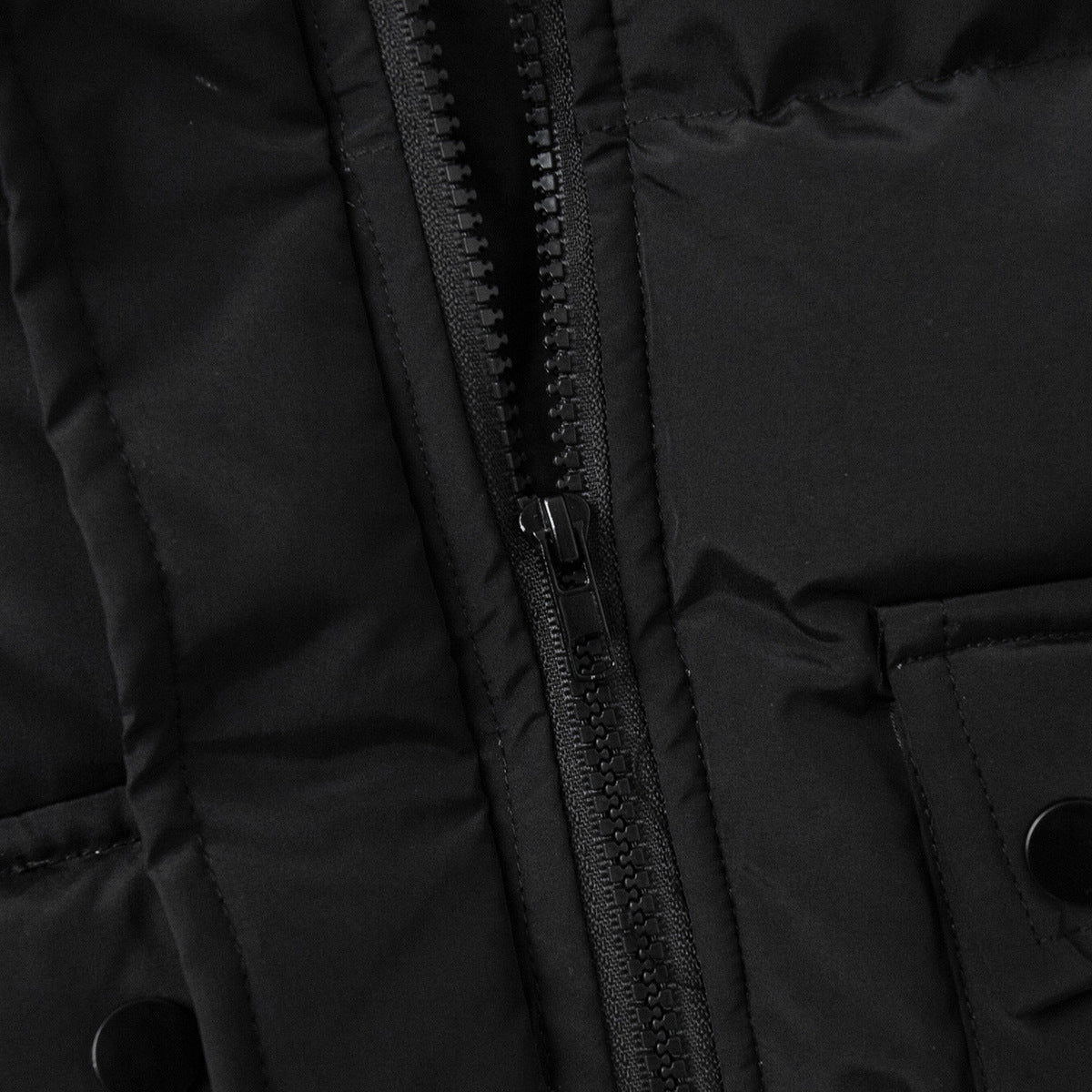 Warm Hooded Puffer Jacket for Women with Square Pockets - Image 7