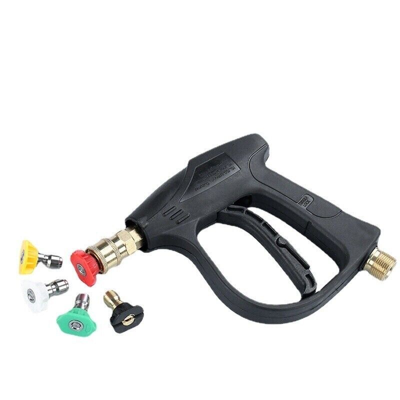 4000 PSI High Pressure Washer Gun with Short Wand and 5 Nozzles
