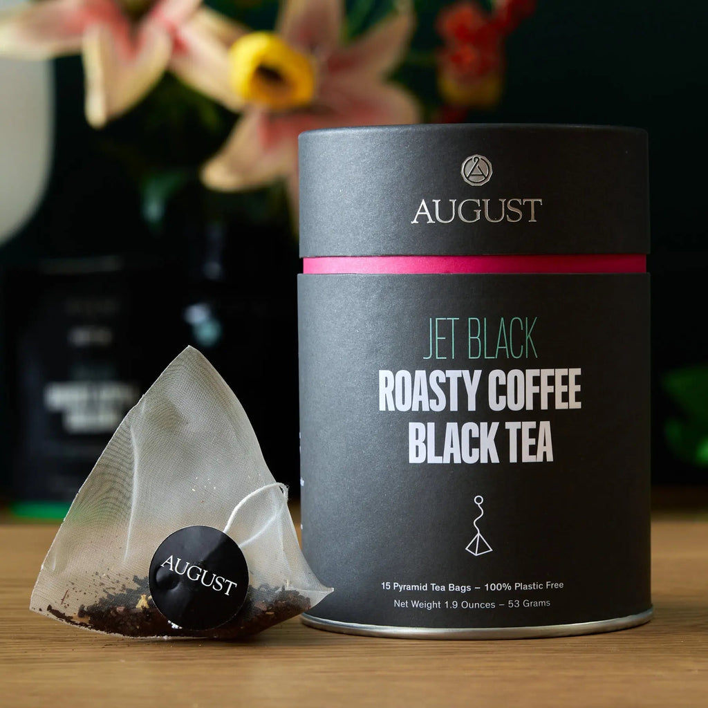 Jet Black Roasty Coffee and Black Tea Blend 15 Tea Bags - Image 3