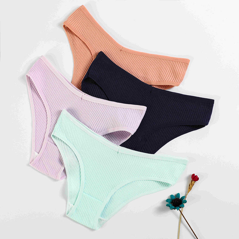 Cotton Breathable Women's Triangle Underwear for Yoga