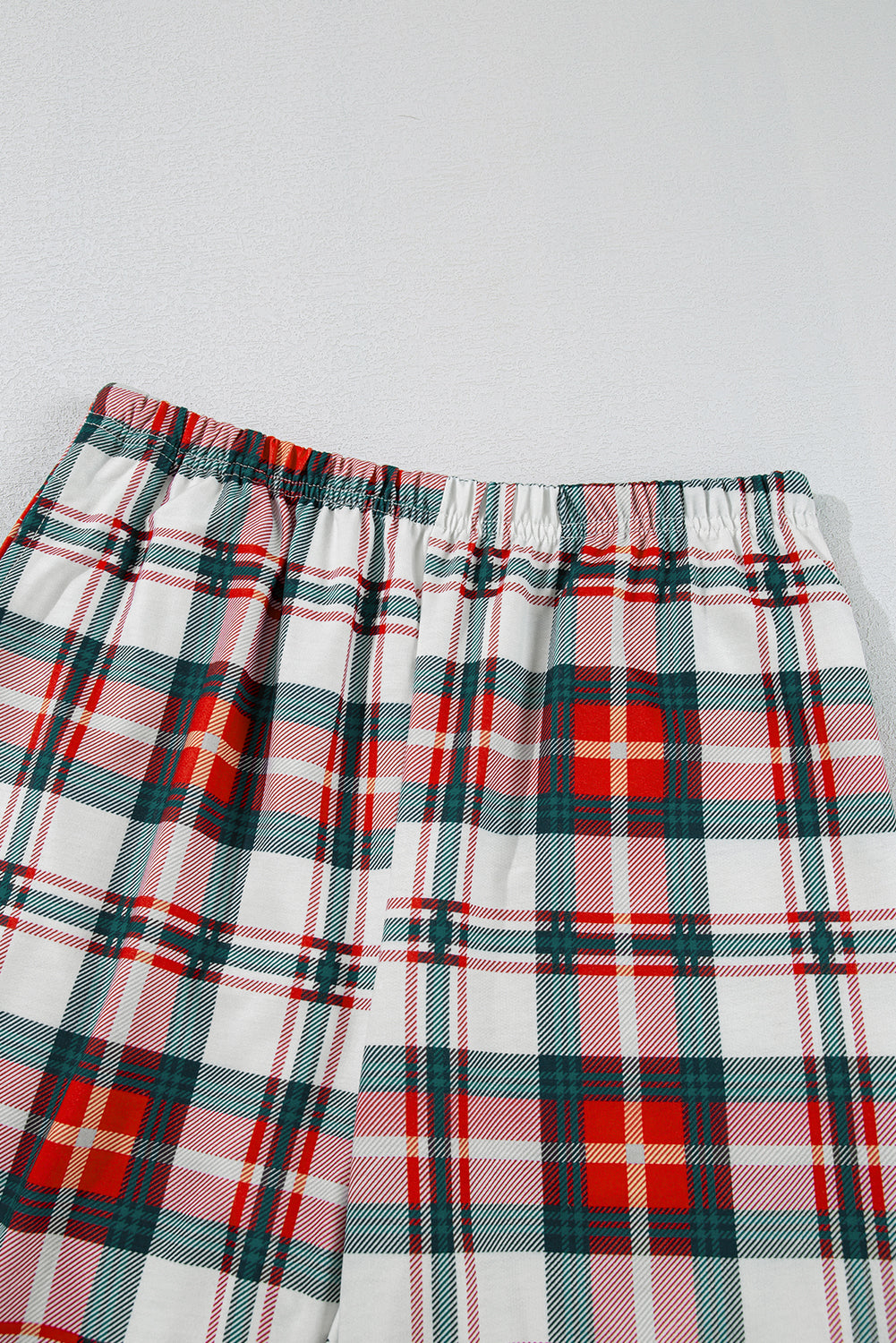 Womens Long Sleeve Plaid Pajama Set Festive Sleepwear - Image 7
