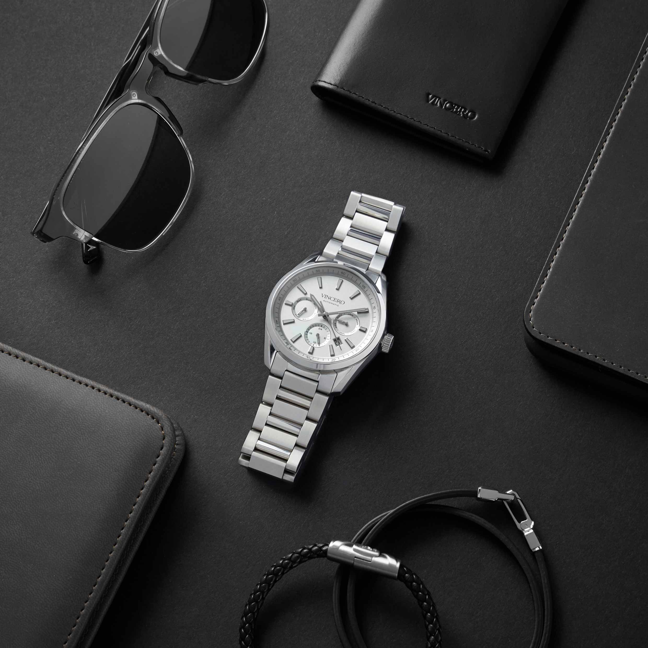 The Reserve Automatic Watch in Gray/Silver 41mm Case
