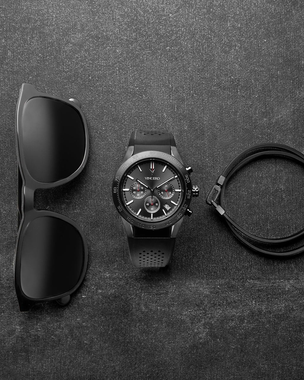 Rogue Bracelet in Gunmetal with Silicone Strap