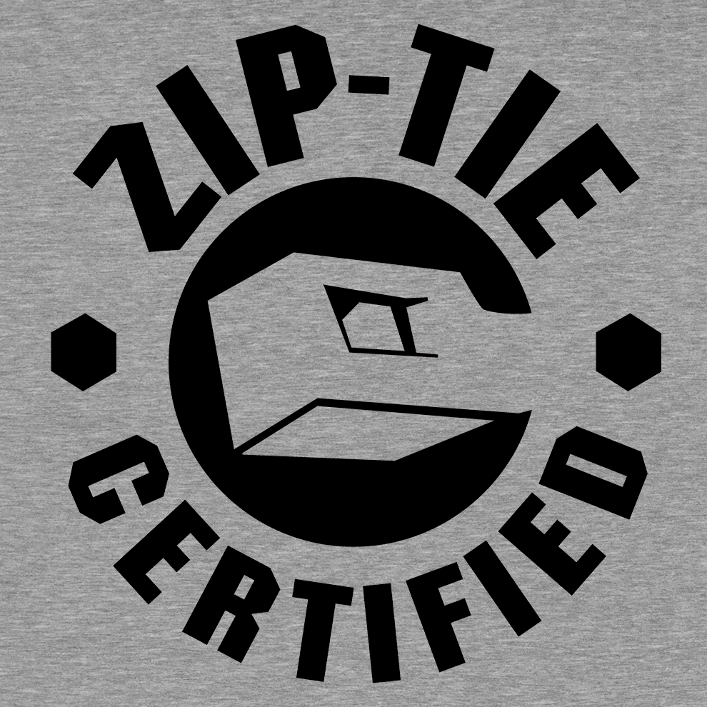 Zip Tie Certified Safety Yellow Graphic T-Shirt - Image 3