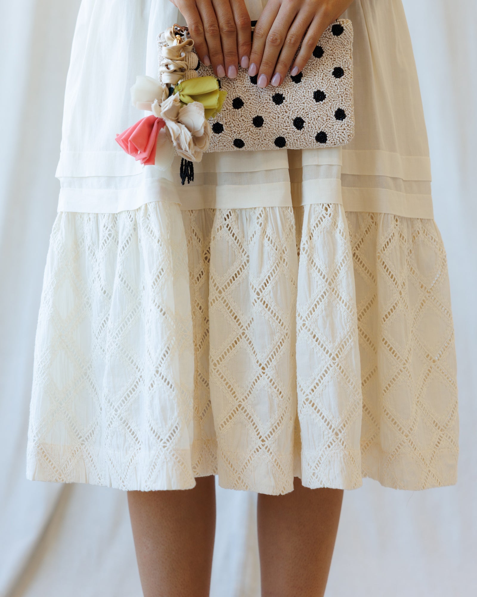 Icon Demi Lace Dress: Romantic Bohemian V-Neck A-Line Midi Dress
