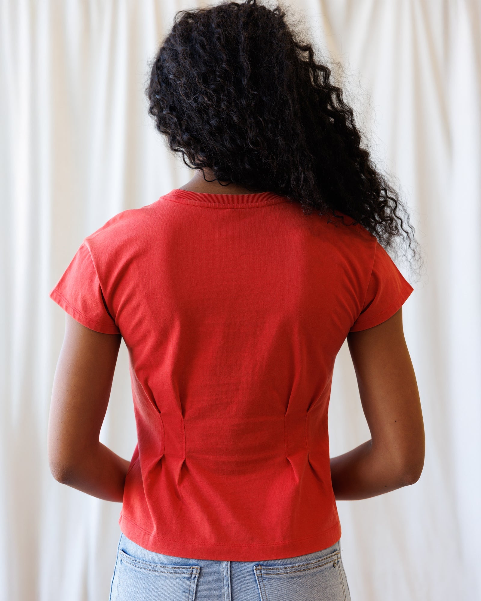 Pretty Sporty V-Stitch Short Sleeve Cotton Tee