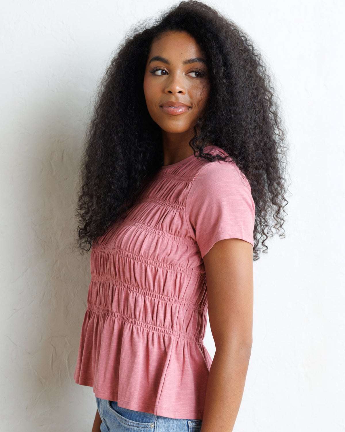 Smocked Tee