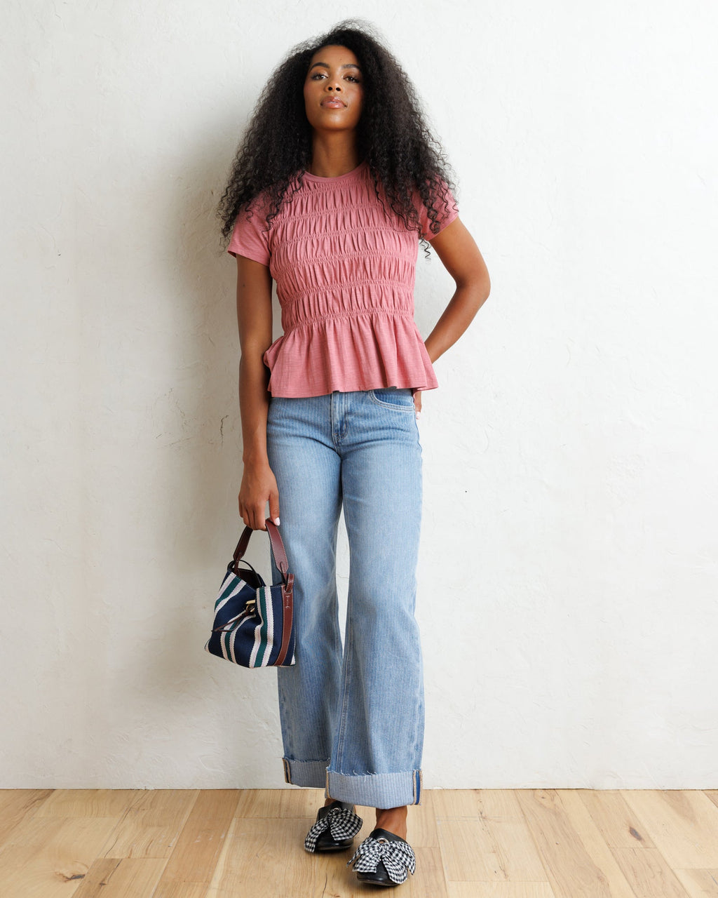 Smocked Tee